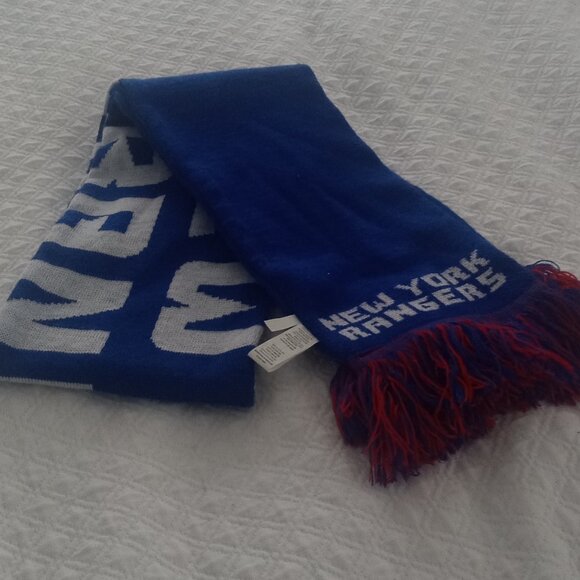 New York Rangers Knit Scarf NHL Unisex - Picture 4 of 6